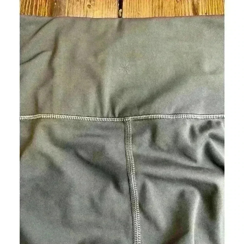 Athleta Persistence Laser Cut 7/8 Yoga Leggings Size Medium Brown - Picture 9 of 12